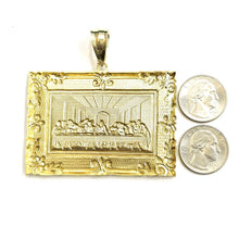Load image into Gallery viewer, New 10k yellow gold last supper pendant charm fine gift religions jewelry 32.8g