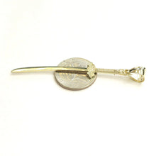 Load image into Gallery viewer, New 10k yellow Gold 3D solid sword Pendant charm Unisex gift fine jewelry 4.2g