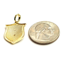 Load image into Gallery viewer, 14k yellow solid Gold Eagle Pendant charm shield fine jewelry Gift Unisex 3.4g