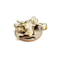 Load image into Gallery viewer, 14k yellow Gold bulldog full body pet animal Pendant charm fine jewelry 4.5g