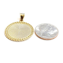 Load image into Gallery viewer, New 10k yellow Gold round Freemason Masonic Pendant 1.18" religious jewelry 5.3g