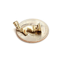 Load image into Gallery viewer, 14k yellow Gold tiny 3D horse chess piece Pendant charm gift fine jewelry 2g