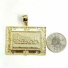 Load image into Gallery viewer, New 10k yellow gold last supper pendant charm fine gift religions jewelry 11.8g
