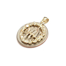 Load image into Gallery viewer, 14k yellow Gold Narcotics Anonymous circle NA Symbol Pendant fine jewelry 3.2g