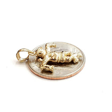 Load image into Gallery viewer, New 14k yellow Gold solid 3D scarecrow Pendant charm Gift fine jewelry 3.3g