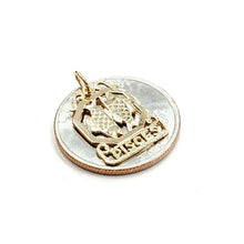 Load image into Gallery viewer, 14k yellow Gold Pisces fish zodiac sign Pendant charm fine jewelry unisex 1.4g