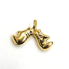Load image into Gallery viewer, 14k yellow gold hollow 3D classic boxing gloves charm pendant fine jewelry 1.9g
