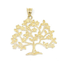 Load image into Gallery viewer, New 14k two tone gold tree of life lucky pendant fine jewelry gift for her 2.3g