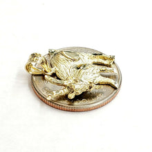 Load image into Gallery viewer, New 10k yellow Gold Goat Pendant charm diamond cut animal fine gift jewelry 2.6g