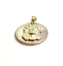 Load image into Gallery viewer, 10k yellow gold Tiny Jesus face head pendant charm fine religious jewelry 1.2g