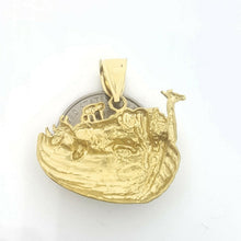 Load image into Gallery viewer, New 14k yellow Gold Noah's Ark ship Pendant charm fine gift religious jewelry 8g
