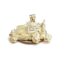 Load image into Gallery viewer, New 14k yellow Gold truck car trucking Pendant charm gift fine jewelry 6.3g