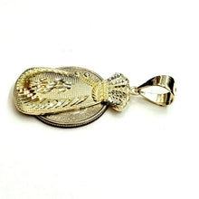 Load image into Gallery viewer, 14k yellow gold dollar sign money bag lucky pendant charm gift fine jewelry 4.4g
