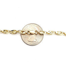 Load image into Gallery viewer, 10K real yellow gold 3.9mm Turkish chain Necklace gift fine jewelry 25.5" 25.1g