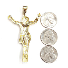 Load image into Gallery viewer, 10k yellow gold Jesus full body religious pendant charm gift fine jewelry 6.5g
