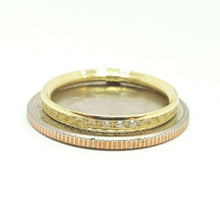 Load image into Gallery viewer, 14k yellow Gold eternity wedding stackable endless band cubic zirconia size 7