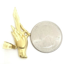 Load image into Gallery viewer, New 14k yellow Gold parrot bird Pendant charm gift fine jewelry unisex 3.6g