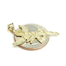 Load image into Gallery viewer, New 10k yellow Gold full body angel Pendant charm fine gift jewelry love 1.5g