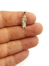 Load image into Gallery viewer, 10k yellow gold tiny saint Jude juda pendant fine religious gift jewelry 0.6g