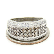 Load image into Gallery viewer, Pre owned 1ct Genuine diamond 14k White Gold Women anniversary band Size 7.25