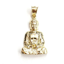 Load image into Gallery viewer, New 10k yellow gold buddha Buda Buddah pendant charm fine religious jewelry 4.6g