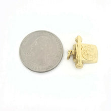 Load image into Gallery viewer, 14k yellow Gold phone i love u Pendant charm gift fine jewelry unisex 3.4g
