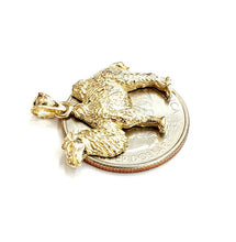 Load image into Gallery viewer, New 14k yellow Gold camel full body animal Pendant charm gift fine jewelry 4.2g
