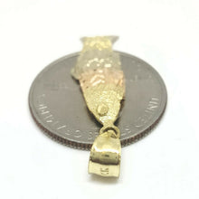 Load image into Gallery viewer, 14k tri color Gold Pisces movable fish zodiac Pendant charm gift jewelry 2.1g
