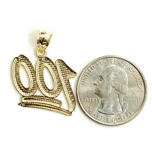 Load image into Gallery viewer, New 10K Solid Yellow Gold Diamond Cut One Hundred 100 Charm Pendant jewelry 2g