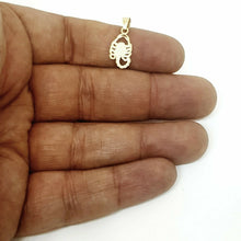 Load image into Gallery viewer, 14k yellow gold small scorpion full body pendant charm fine gift jewelry 0.7g