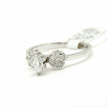 Load image into Gallery viewer, 0.51Ct Natural Diamond 14k White Gold women Wedding Engagement Ring Size 7.25