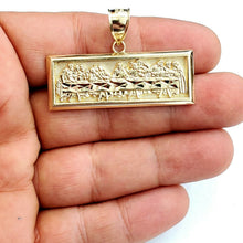 Load image into Gallery viewer, New 10k yellow gold last supper pendant charm fine gift religions jewelry 7.7g