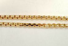 Load image into Gallery viewer, New 10K yellow gold 3.90mm round box chain Necklace fine gift jewelry 22.7g 32"