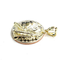 Load image into Gallery viewer, New 10k solid yellow Gold Chief face head Pendant diamond cut fine jewelry 2.4g