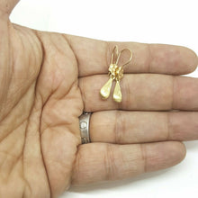 Load image into Gallery viewer, New 14k yellow Gold Hollow eye drop Earrings for female fine gift jewelry 1.2g
