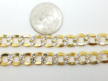 Load image into Gallery viewer, New 10K two-tone Gold 9.3mm hollow cuban Link Chain fine jewelry gift 26" 34.9g