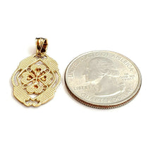 Load image into Gallery viewer, 14k solid 3 color gold cross Pendant charm fine gift religious jewelry unisex 2g