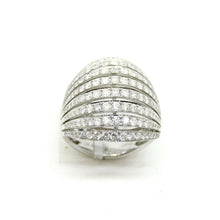 Load image into Gallery viewer, New 1.87ct genuine diamond 14k White Gold Women wide band Ring jewelry Size 6.75