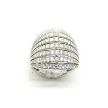Load image into Gallery viewer, New 1.87ct genuine diamond 14k White Gold Women wide band Ring jewelry Size 6.75