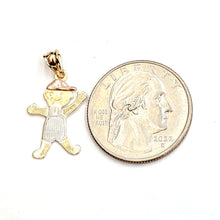 Load image into Gallery viewer, New 14k tri color gold baby boy kid Pendant charm fine gift jewelry unisex 1.2g