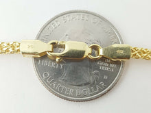 Load image into Gallery viewer, New 10K Yellow Gold 2.75mm Square link Chain Necklace fine jewelry 21.3g 28"