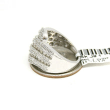 Load image into Gallery viewer, New 1ct Genuine diamond 14k White Gold Women anniversary wide band Ring Size 7
