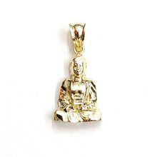 Load image into Gallery viewer, New 10k yellow gold tiny buddha Buda Buddah pendant fine religious jewelry 1.4g