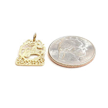 Load image into Gallery viewer, 14k yellow Gold Capricorn zodiac sign astrology Pendant charm fine jewelry 1.2g