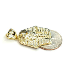Load image into Gallery viewer, 10k yellow solid Gold Egyptian pharaoh king head Pendant jewelry fine gift 4.4g