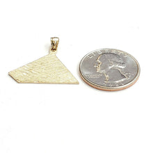 Load image into Gallery viewer, New 14k yellow solid Gold Egyptian pyramid Pendant fine gift jewelry 2.6g