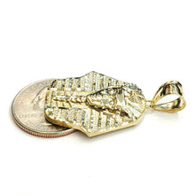 Load image into Gallery viewer, 10k yellow solid Gold Egyptian pharaoh king head Pendant jewelry fine gift 4g