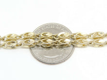 Load image into Gallery viewer, New 14K yellow gold 3.9mm Turkish chain 24" Necklace fine gift jewelry 26.8g