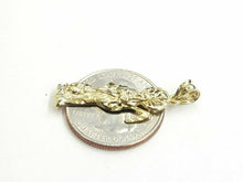 Load image into Gallery viewer, 10k yellow gold Santa muerte holy death Pendant fine gift jewelry unisex 1.6g