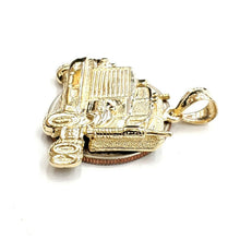 Load image into Gallery viewer, New 14k yellow Gold truck car trucking Pendant charm gift fine jewelry 6.3g